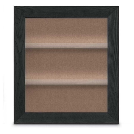 United Visual Products Outdoor Enclosed Combo Board, 42"x32", Black Frame/Green & Dark Spruce UVCB4232ODB-GREEN-DRKSPR